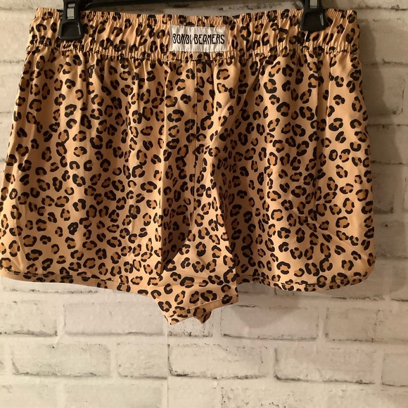 BONDI BEAMERS Women’s Size 12 Leopard Print Swim Shorts - Picture 5 of 6